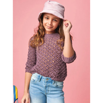 Anleitung (de, en) von © Sandnes - Lace Pullover 2106 Summer Kinder / Nr. 9