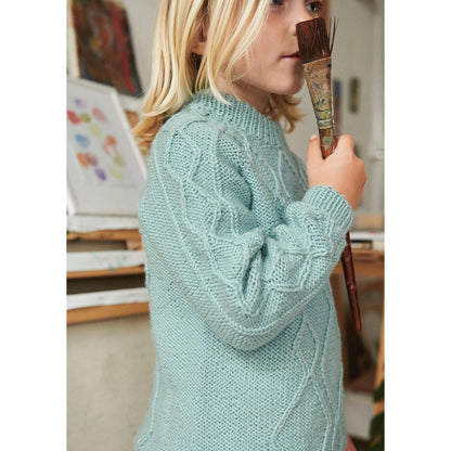 Anleitung (de, en) von © Sandnes - Aran Pullover 2107 Smart für Kinder / Nr. 2
