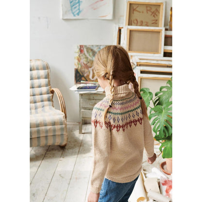 Anleitung (de, en) von © Sandnes - Kindheits Pullover mit hohem Hals 2107 Smart für Kinder / 3b