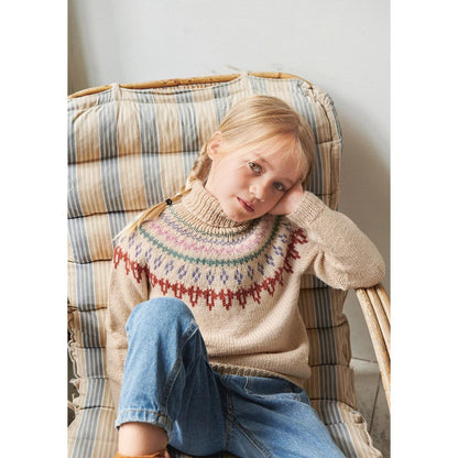 Anleitung (de, en) von © Sandnes - Kindheits Pullover mit hohem Hals 2107 Smart für Kinder / 3b