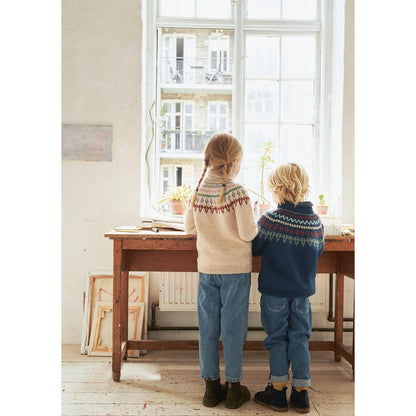 Anleitung (de, en) von © Sandnes - Kindheits Pullover mit hohem Hals 2107 Smart für Kinder / 3b