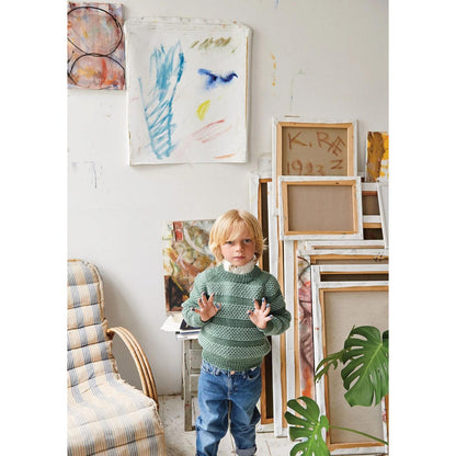 Anleitung (de, en) von © Sandnes - Honig Pullover 2107 Smart für Kinder / Nr. 5