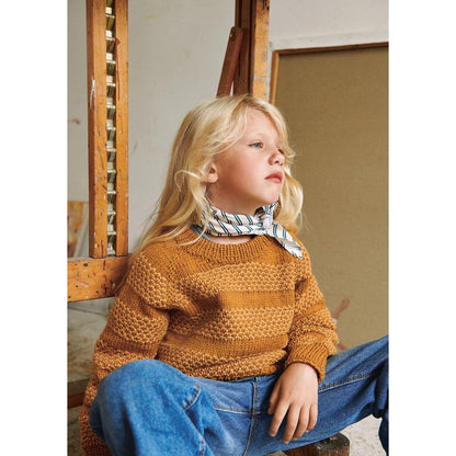 Anleitung (de, en) von © Sandnes - Honig Pullover 2107 Smart für Kinder / Nr. 5