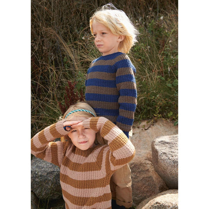 Anleitung (de, en) von © Sandnes - Pontus Streifen-Pullover 2110 Weicher Strick für Kinder / Nr. 6