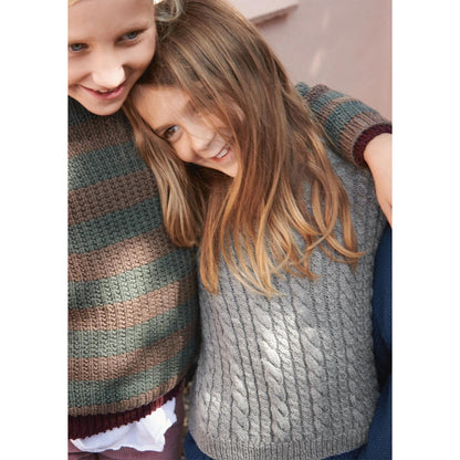 Anleitung (de, en) von © Sandnes - Pelles Arran-Pullover 2110 Weicher Strick für Kinder / Nr. 8
