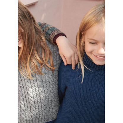 Anleitung (de, en) von © Sandnes - Pelles Arran-Pullover 2110 Weicher Strick für Kinder / Nr. 8
