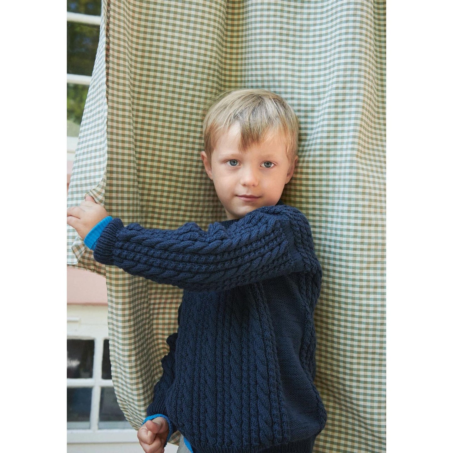 Anleitung (de, en) von © Sandnes - Pelles Arran-Pullover 2110 Weicher Strick für Kinder / Nr. 8