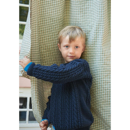Anleitung (de, en) von © Sandnes - Pelles Arran-Pullover 2110 Weicher Strick für Kinder / Nr. 8