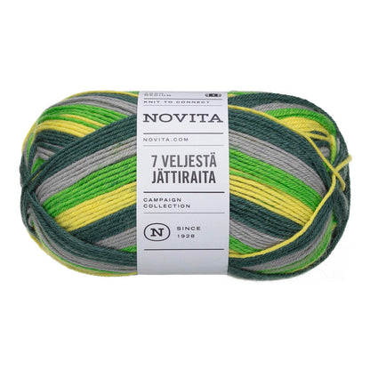 Novita 7 Veljestä Jättiraita 150g
