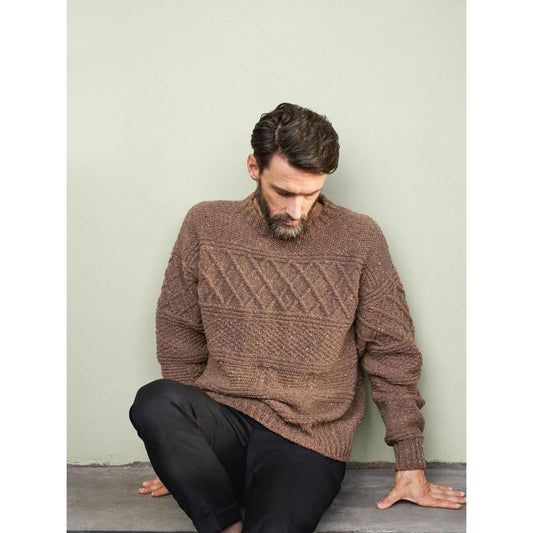 Anleitung (de, en) von © Sandnes - Guernsey Pullover, 2214-07
