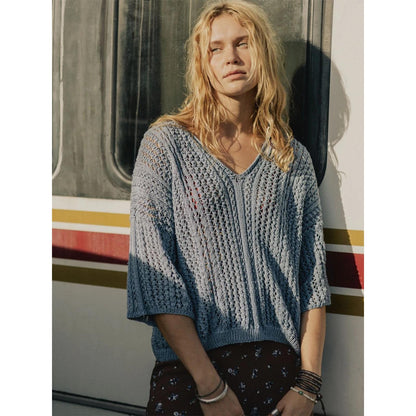 Anleitung (de, en) von © Sandnes - April T-Shirt-Bluse, Sommer Damen 2305-06