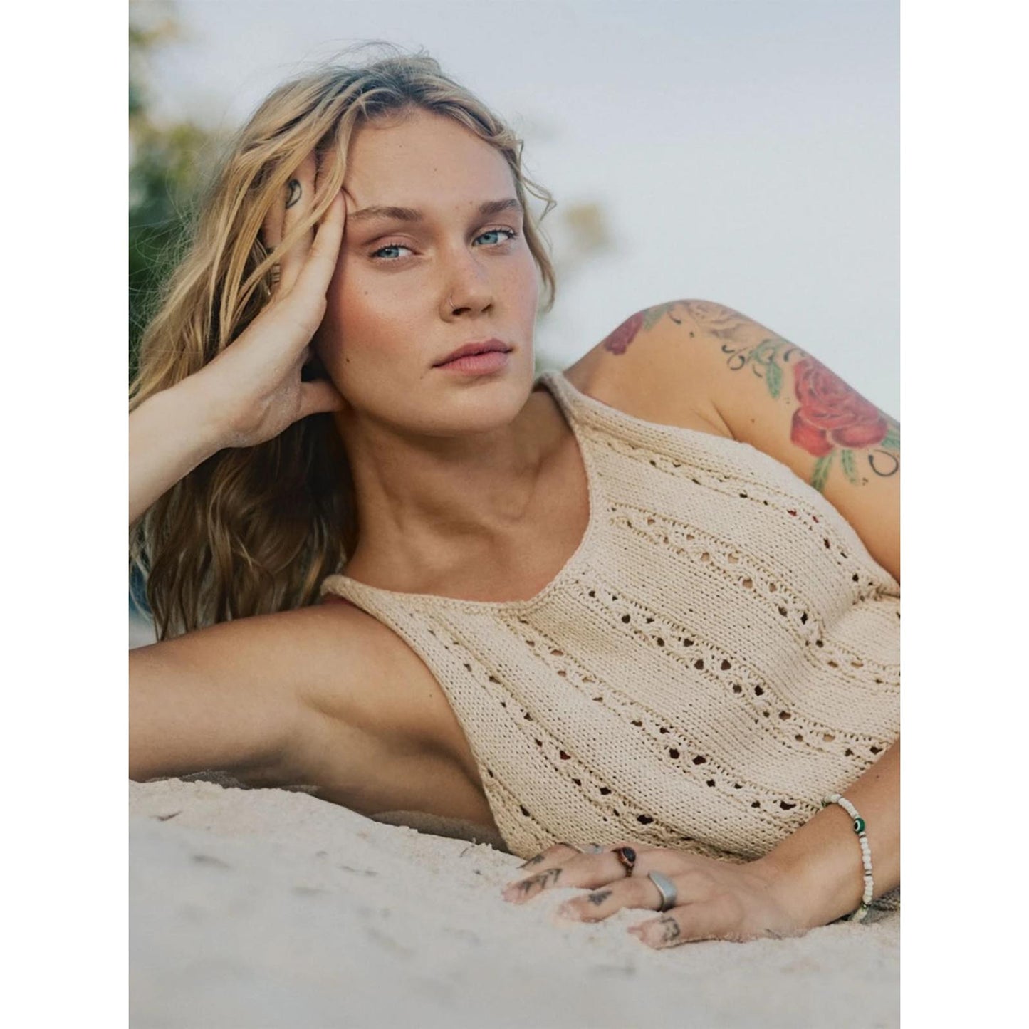 Anleitung (de, en) von © Sandnes - Dawn Singlet Top, Sommer Damen 2305-09