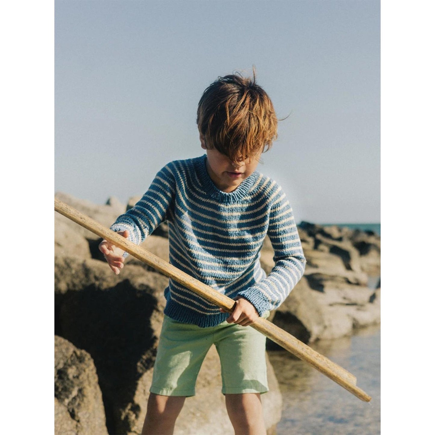 Anleitung (de, en) von © Sandnes - Sailor Pullover, Sommerkinder 2306-04