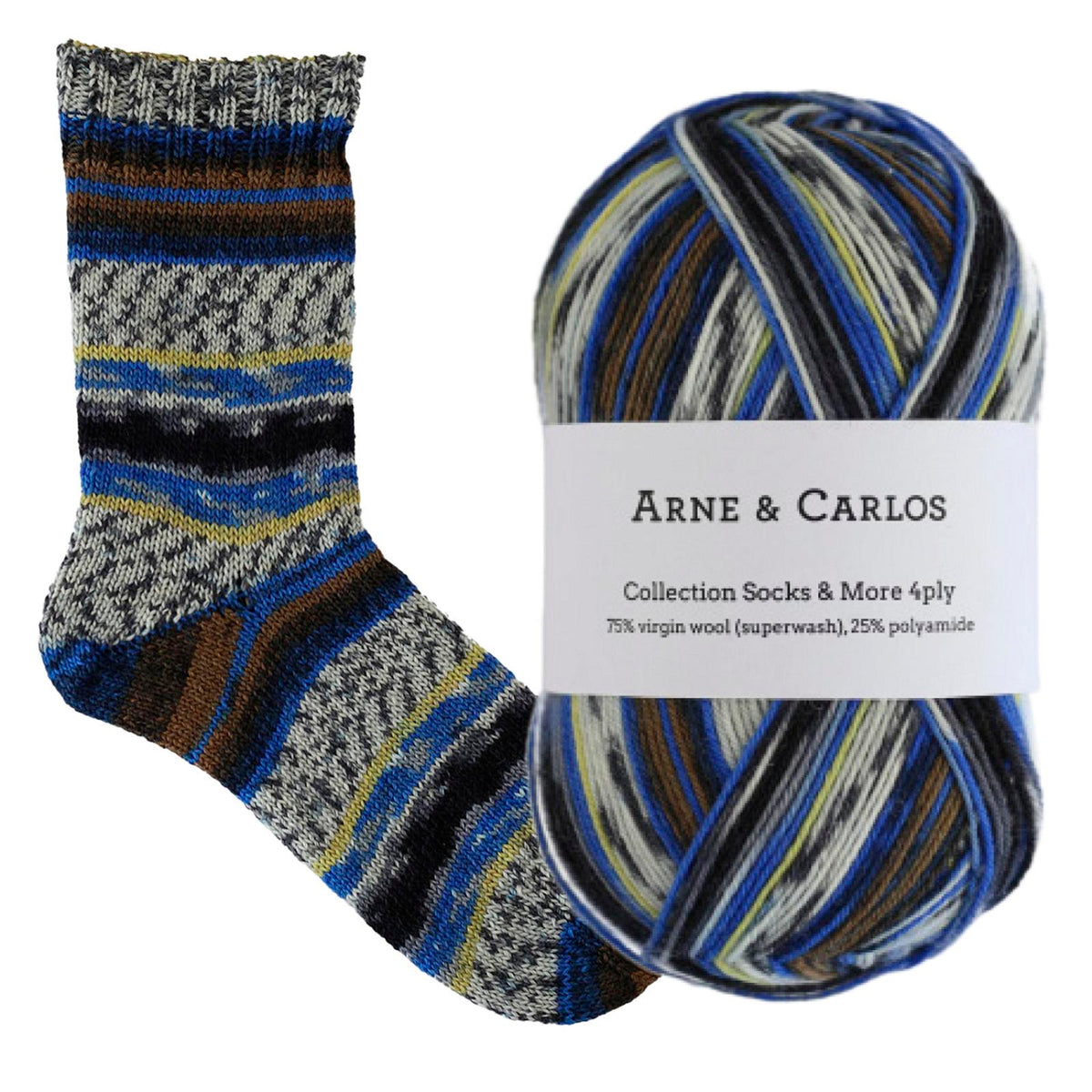 Arne & Carlos Socks & More Collection 4ply 100g