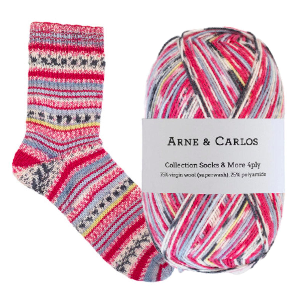 Arne & Carlos Socks & More Collection 4ply 100g