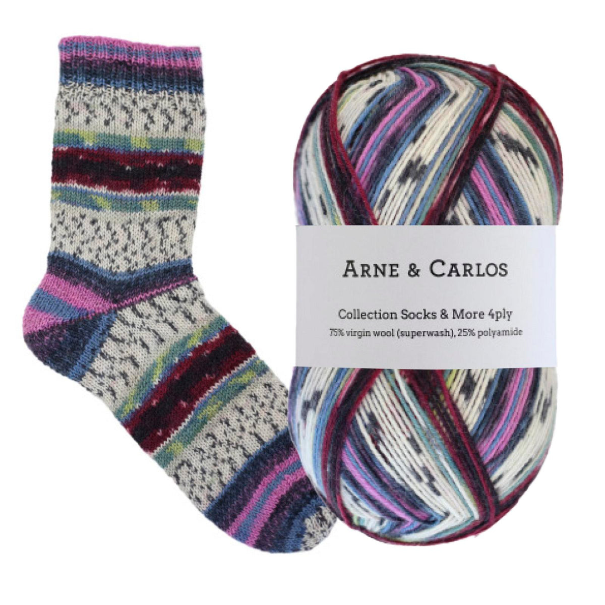 Arne & Carlos Socks & More Collection 4ply 100g