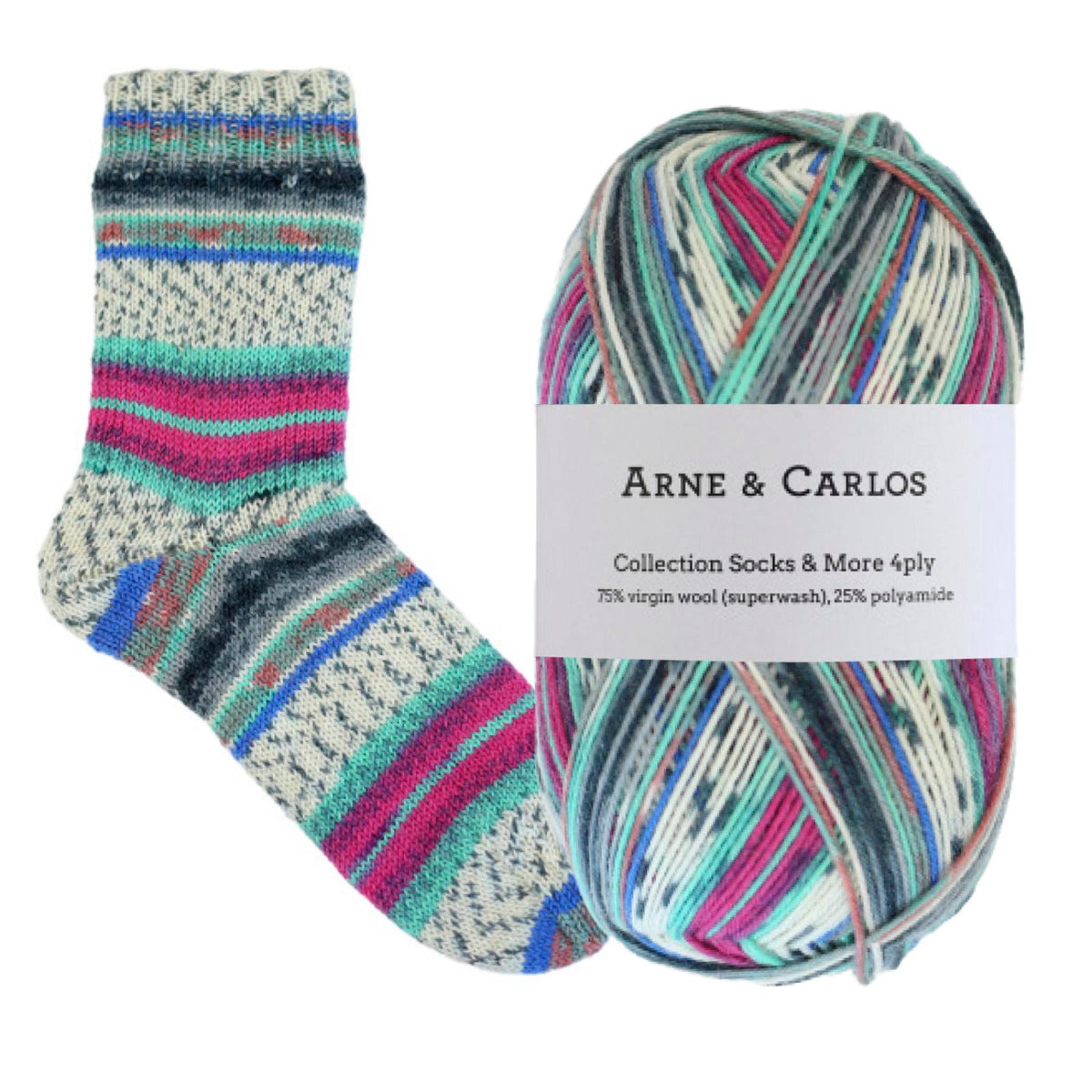 Arne & Carlos Socks & More Collection 4ply 100g