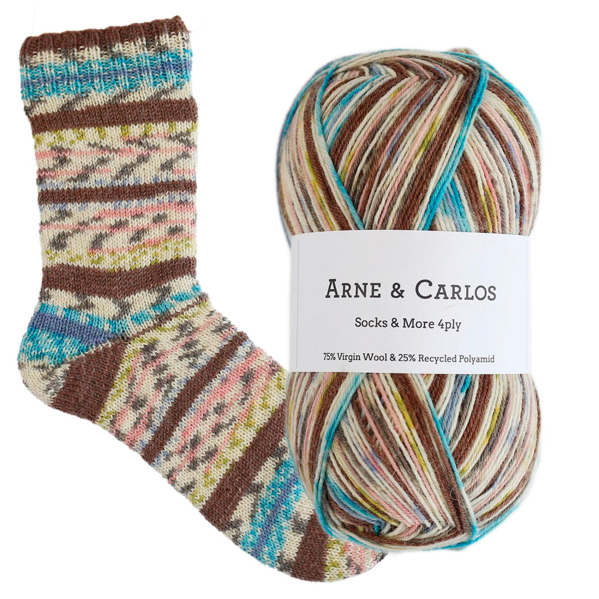 Arne & Carlos Socks & More Collection 4ply 100g