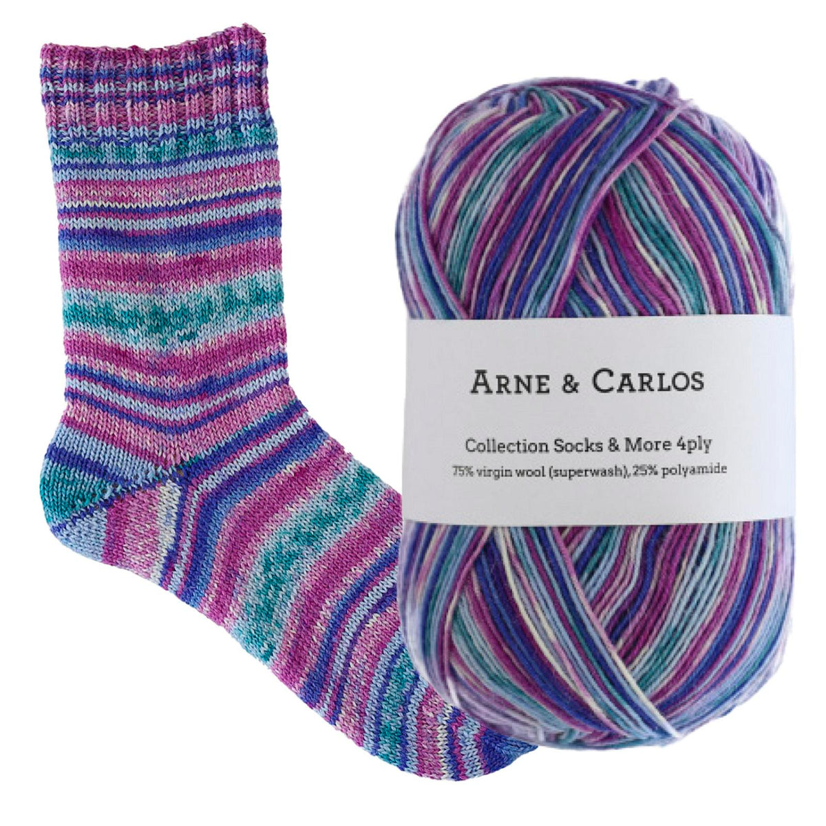Arne & Carlos Socks & More Collection 4ply 100g