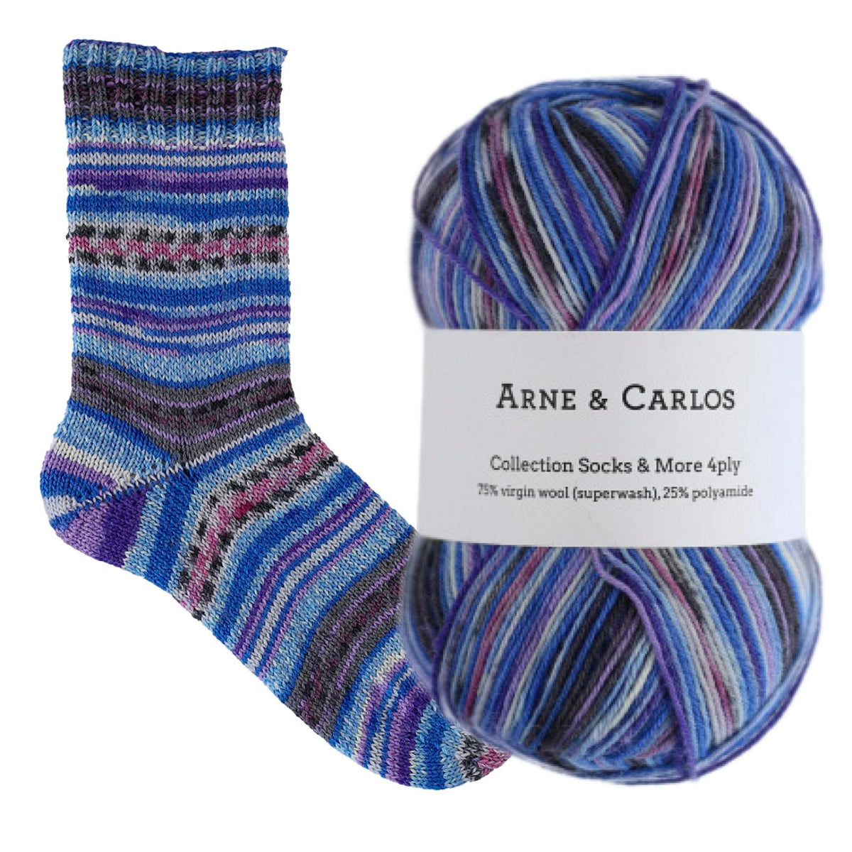 Arne & Carlos Socks & More Collection 4ply 100g
