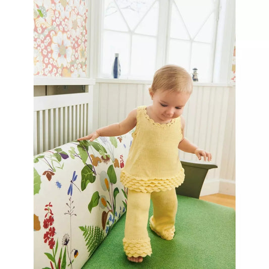 Sandnes Anleitungsheft 2603 Nr. 7 Rosette Top & Pants & Windelhose Baby