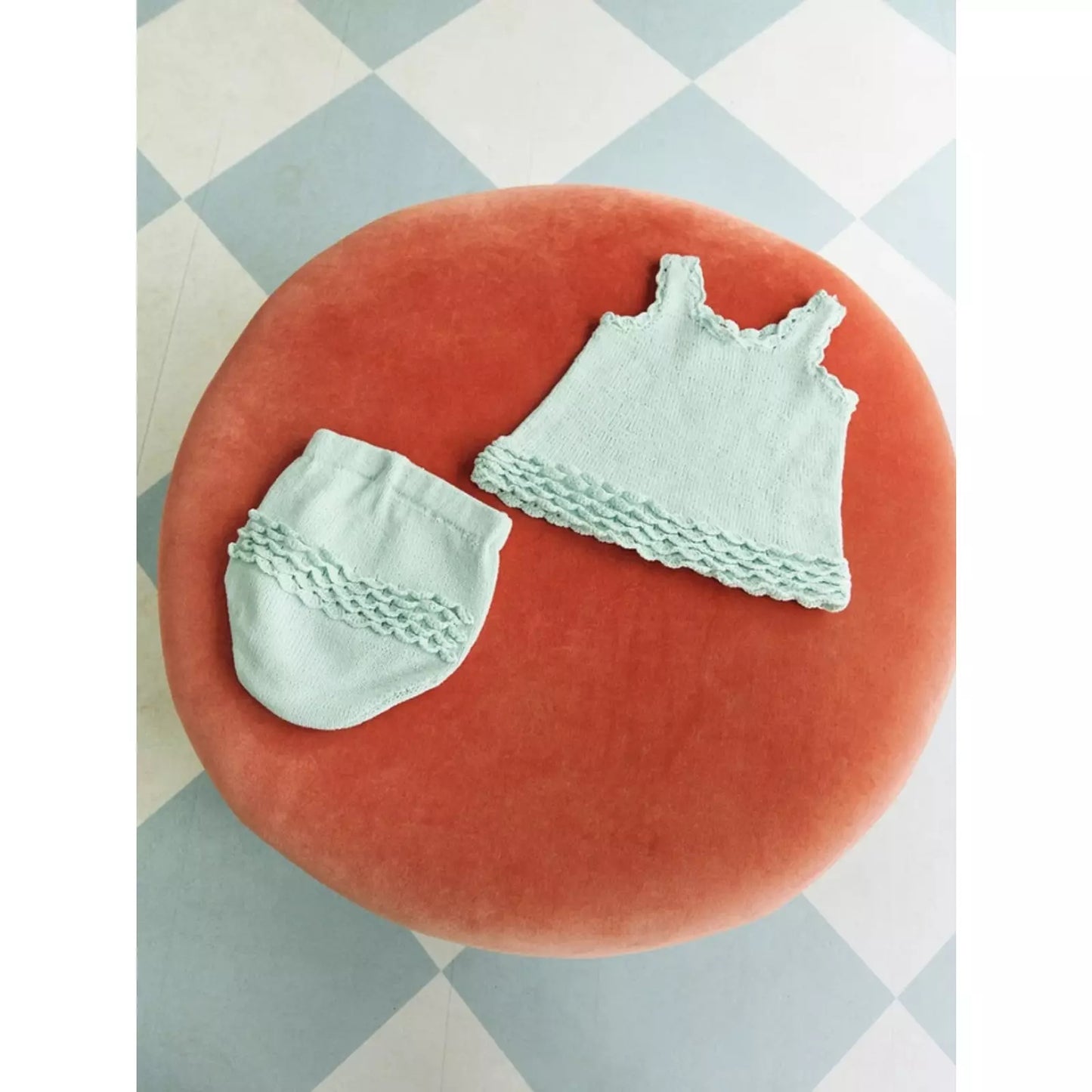 Sandnes Anleitungsheft 2603 Nr. 7 Rosette Top & Pants & Windelhose Baby