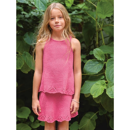 Sandnes Anleitungsheft 2405 Sommerbarn Nr. 6 - Augustin Singlet & skirt junior