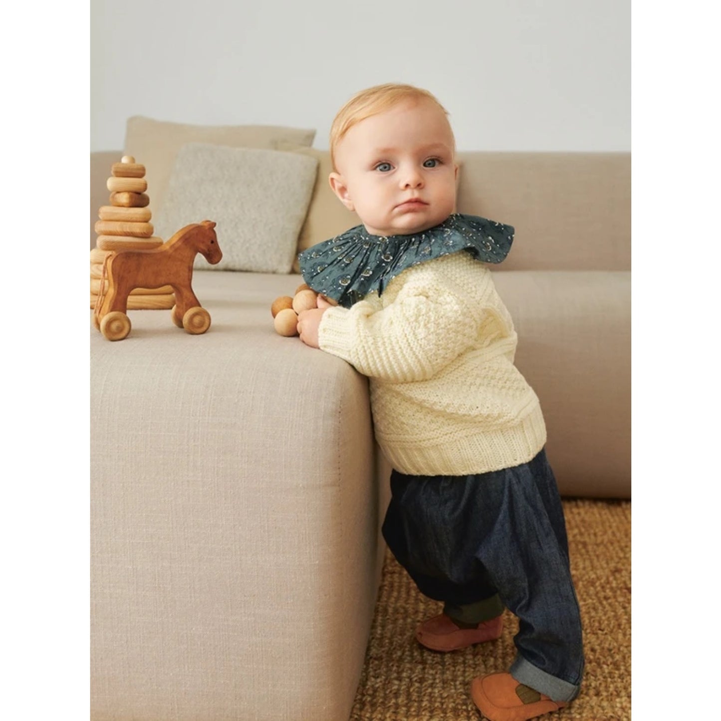 Sandnes Anleitungsheft 2413 Myk Start Nr. 1 Guernsey Sweater Baby