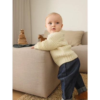 Sandnes Anleitungsheft 2413 Myk Start Nr. 1 Guernsey Sweater Baby