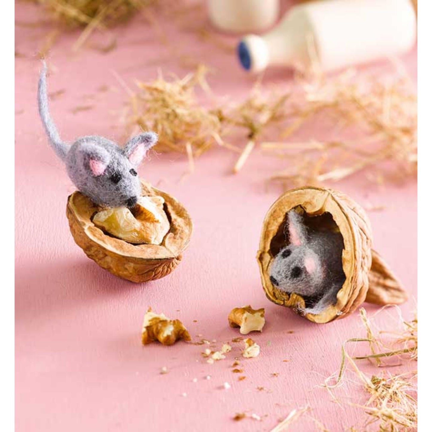Filz-Minis mit Naturmaterial (DE)