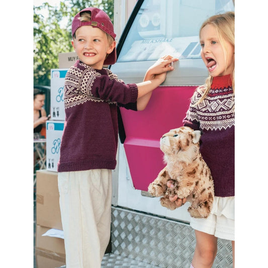 Sandnes Anleitungsheft 2509 Nr. 4 Setesdal Genser Junior