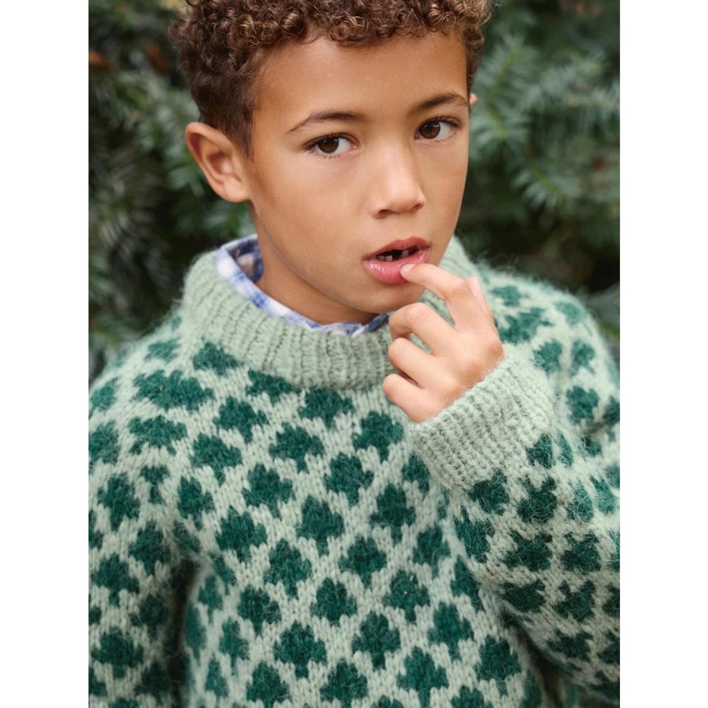 Sandnes Anleitungsheft 2511 Christmas Tree Sweater Nr. 1 Sweater Junior