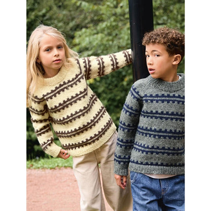 Sandnes Anleitungsheft 2513 Nr. 3 Ridge Sweater Junior
