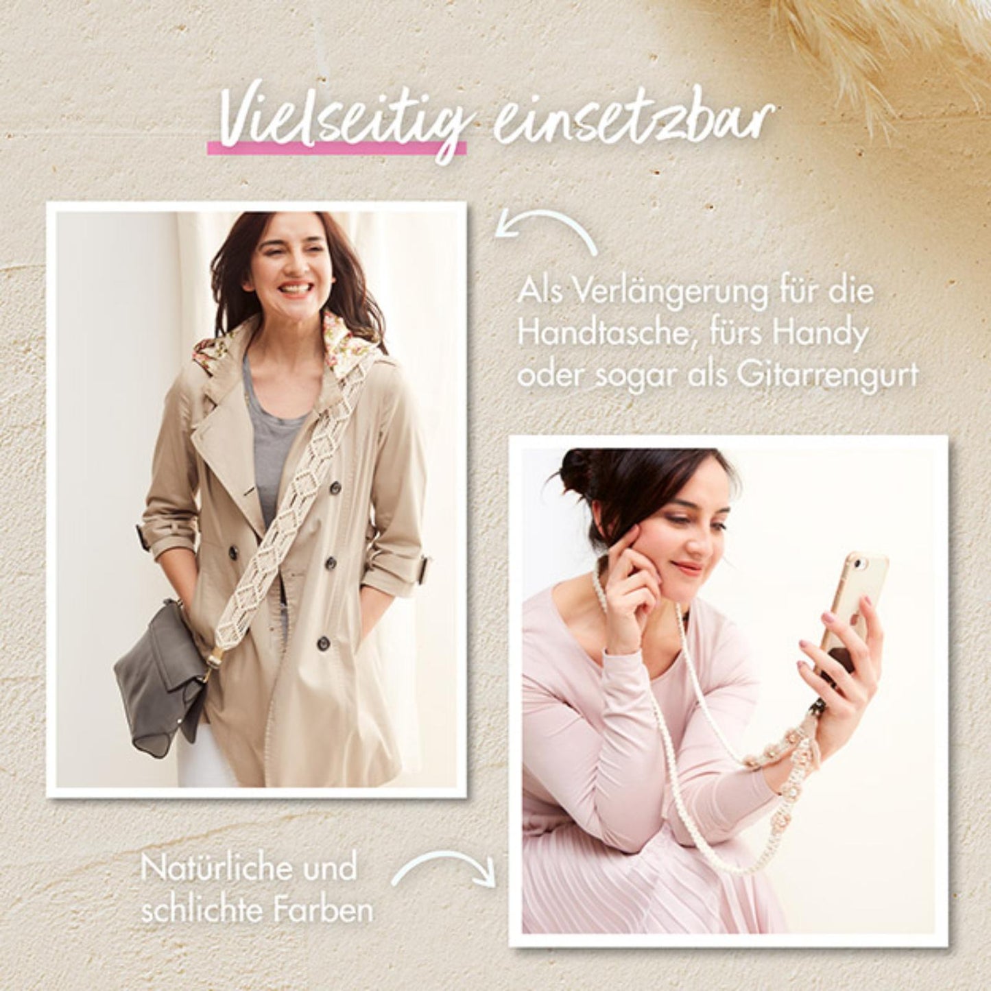 Modische Accessoires knüpfen