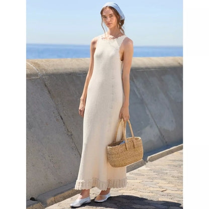 Sandnes Anleitungsheft Sommerstrick 2604 Nr. 10 Roselyn Long Dress