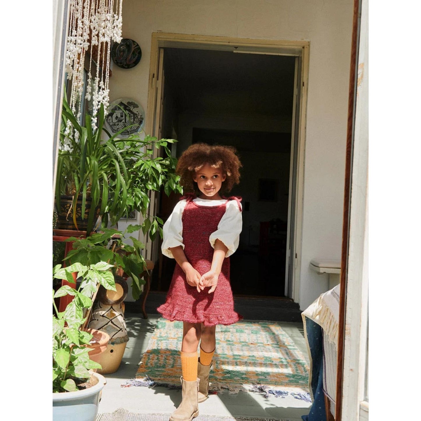 Sandnes Anleitungsheft Strick für Kinder 2605 Nr. 2 Polly Dress Junior