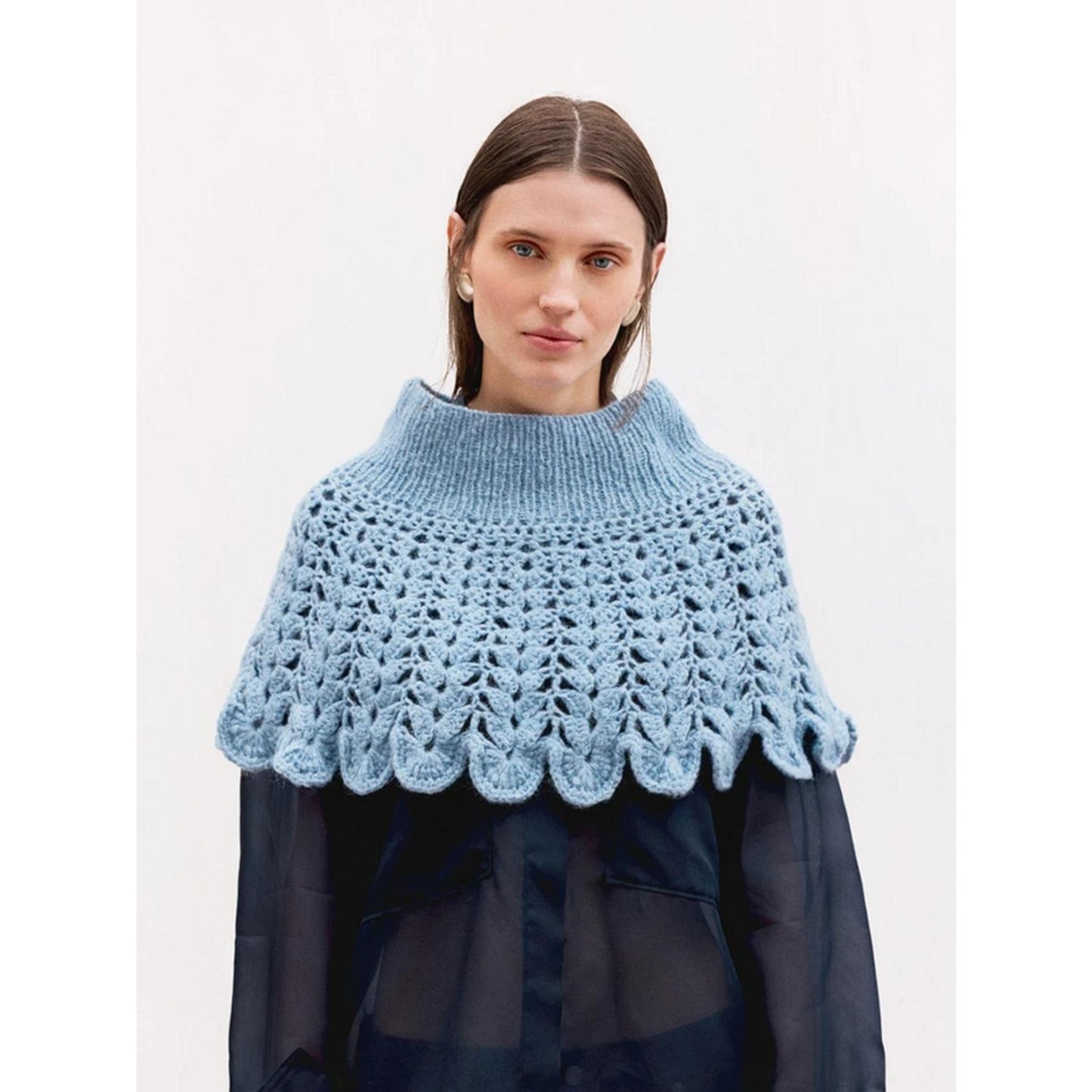 Sandnes Anleitungsheft 2606 Nr. 15 Flowerfield Poncho