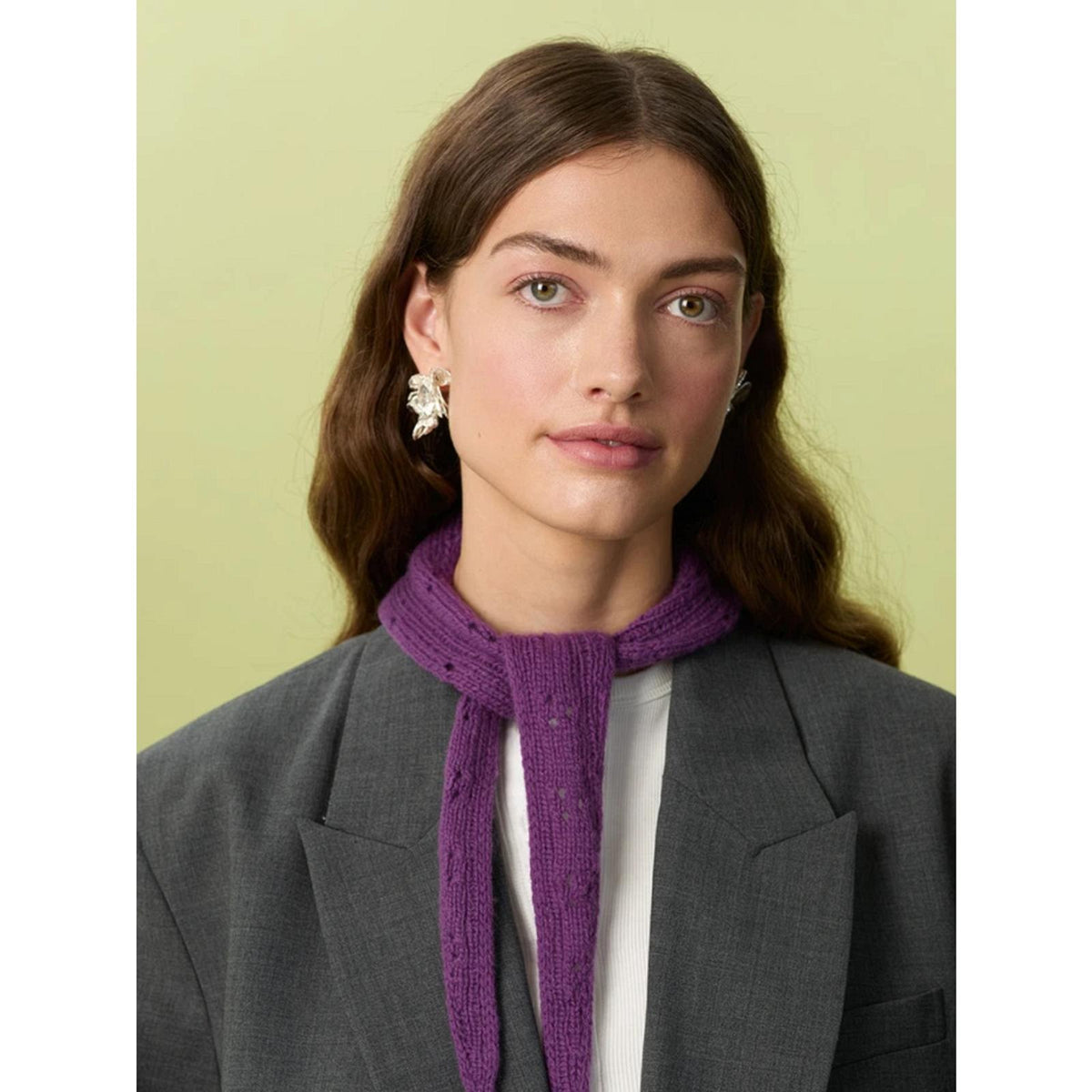 Sandnes Anleitungsheft 2607 Nr. 1 Miu Pointelle Scarf