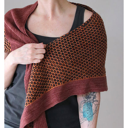 Mairlynd Shawl Love mit Row Maps