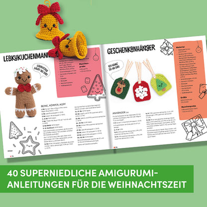 Kawaii Häkel Weihnachten (DE) – 40 Amigurumi-Anleitungen für die Weihnachtszeit