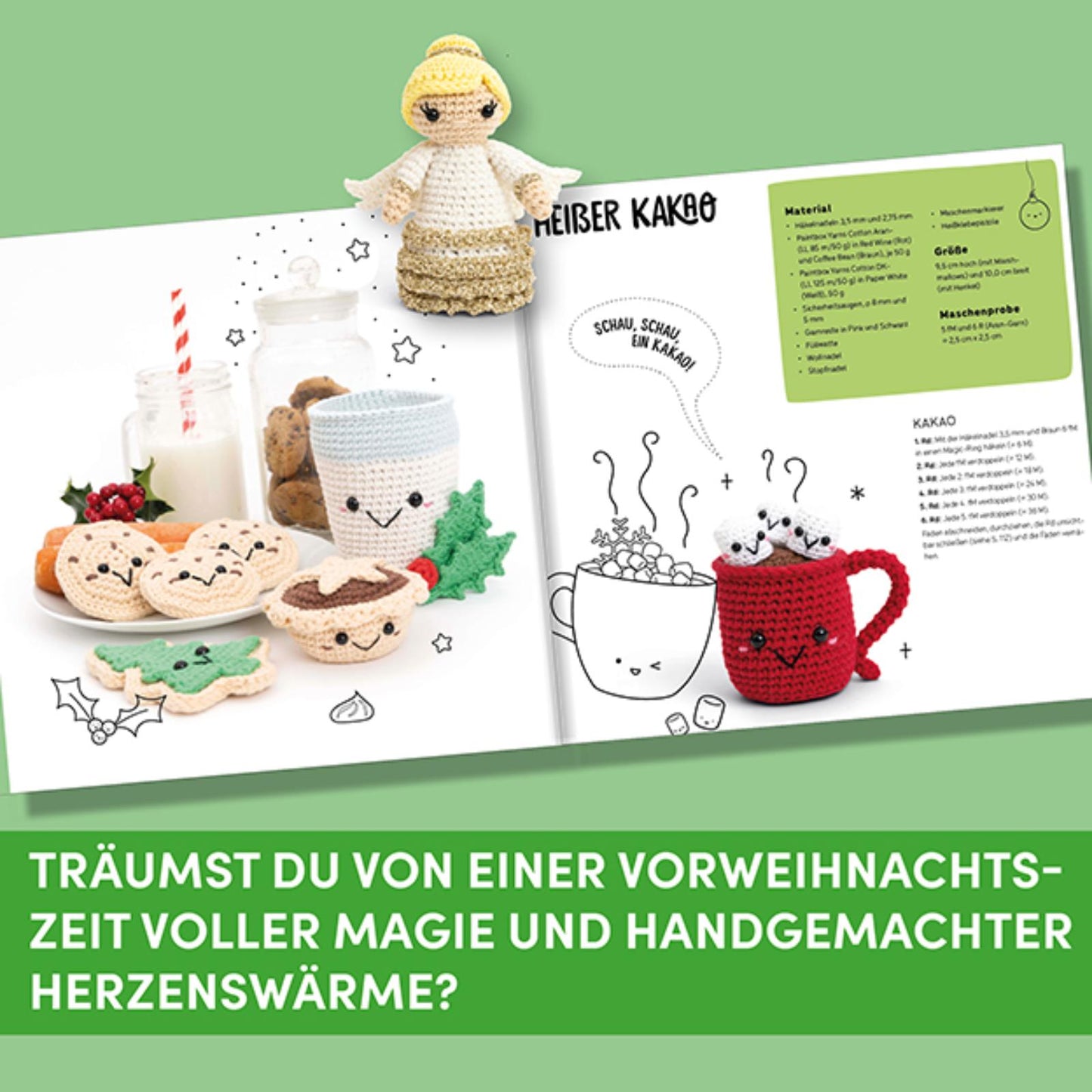Kawaii Häkel Weihnachten (DE) – 40 Amigurumi-Anleitungen für die Weihnachtszeit