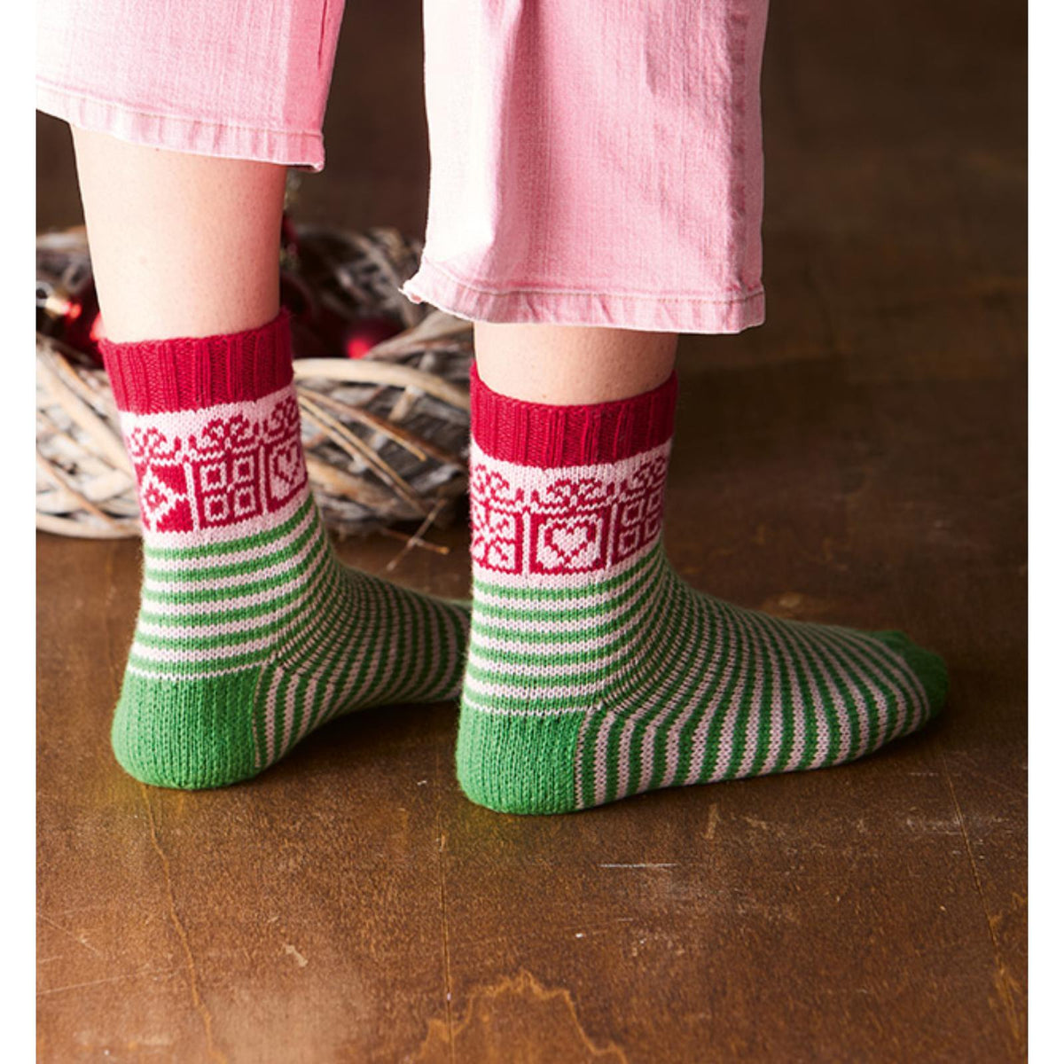Colorwork-Socken stricken (DE), neue Mustersocken mit Jacquardtechnik