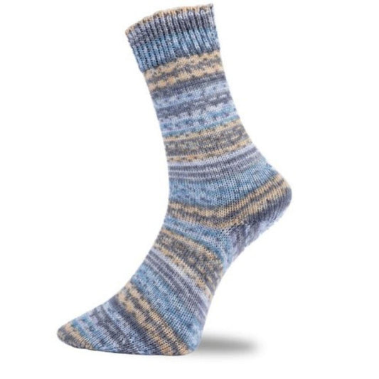 Pro Lana Golden Socks 4 fädig color 100g