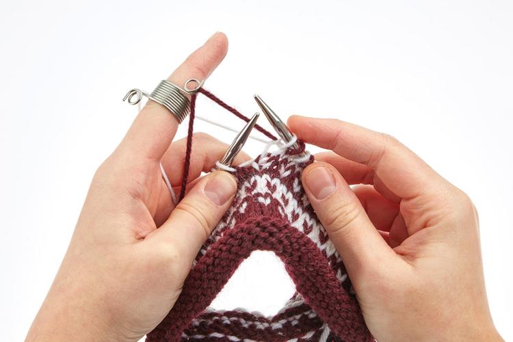 Addi Strike Fingerring zum mehrfarbigem Stricken, Fair Isle, 62807