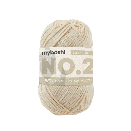 myboshi No.2, 100% vegan 2920 ivory