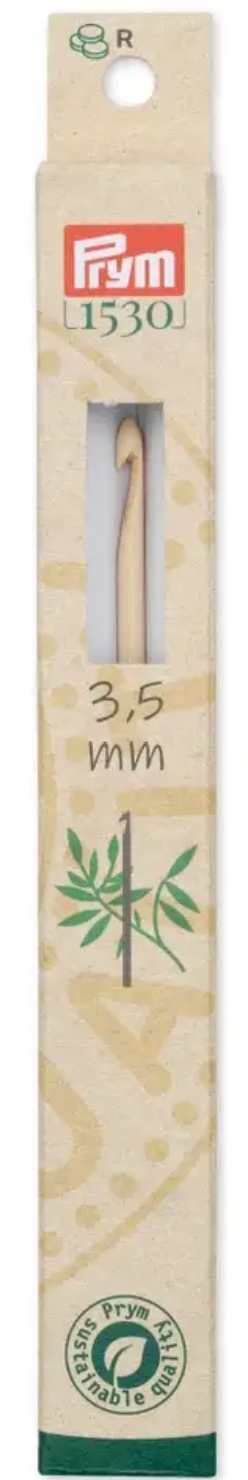 Woll-Häkelnadel Bambus, 15 cm, 3,50 mm, natur, 111976