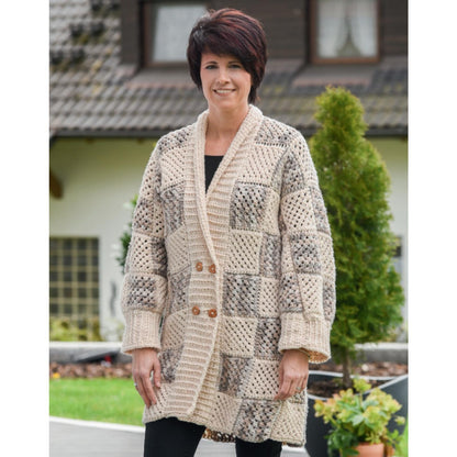 Anleitung (de) von © Woolly Hugs  - Longjacke im Patchlook - 72100-A13
