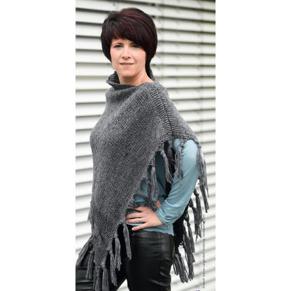 Anleitung (de) von © Woolly Hugs  - Poncho mit Zopfstreifen - 272100-A11