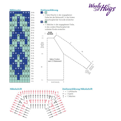 Anleitung (de) von © Woolly Hugs  - Pullover Flora- Maschenwelt 06/25
