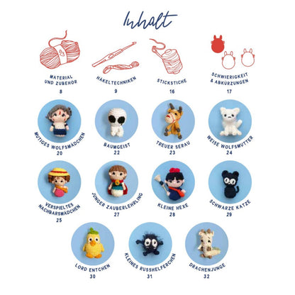 Mini-Amigurumis - Das Inoffiziele Häkelbuch Ghilbi-Fans